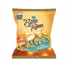 Bala Recheada Arcor Butter Toffees Caramelo Salgado - Contém 500g