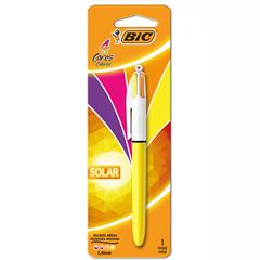 Caneta Bic 4 Cores YELLOW FASHION - 1 Unidade