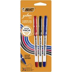 BIC CANETA GELOCITY STIC 3 Cores - 3 Unidades