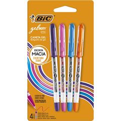 BIC CANETA GELOCITY STIC SORTIDO - 4 Unidades