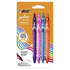 BIC Caneta Gel Quick Dry - 4 Unidades