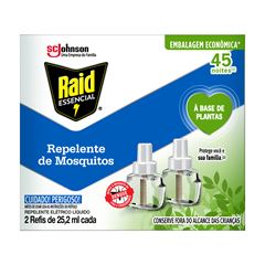 Repelente Elétrico Líquido Raid 45 Noites Oferta - Contém 2 Unidades