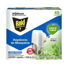 Repelente Elétrico Líquido Raid 45 Noites Botanical - Contém 25ml