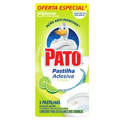 Detergente Sanitário Pato Pastilha Adesiva Tropical 20% de Desconto - Contém 3 Unidades